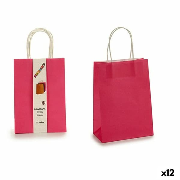 Sæt med Tasker Pincello AR1607117 Pink 8 x 31 x 15 cm Papir (12 enheder)