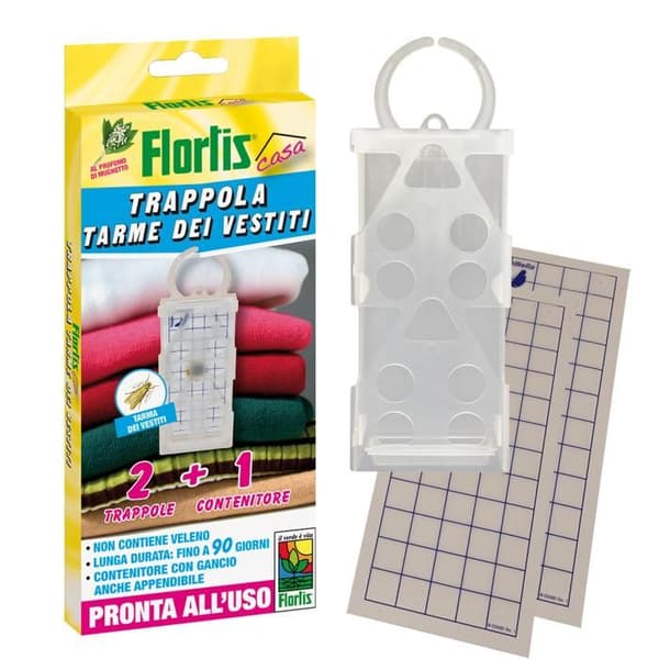 FLORTIS TRAPPOLA KONTROLL LE TARME DEI VESTITI PROTEZIONI ANTI INSETTI
