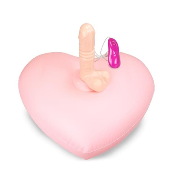 Sexig uppblåsbar kudde med vibrator och fjärrkontroll