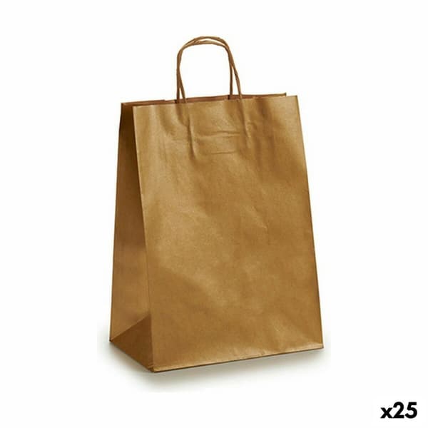 Paperikassi Pincello 24311-ORO Kullattu 24 x 12 x 40 cm (25 osaa)