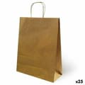 Pikkukuva 1 / 2: Laukut Fama Ruskea Paperi Kahvoilla 15 x 8 x 21 cm 25 osaa