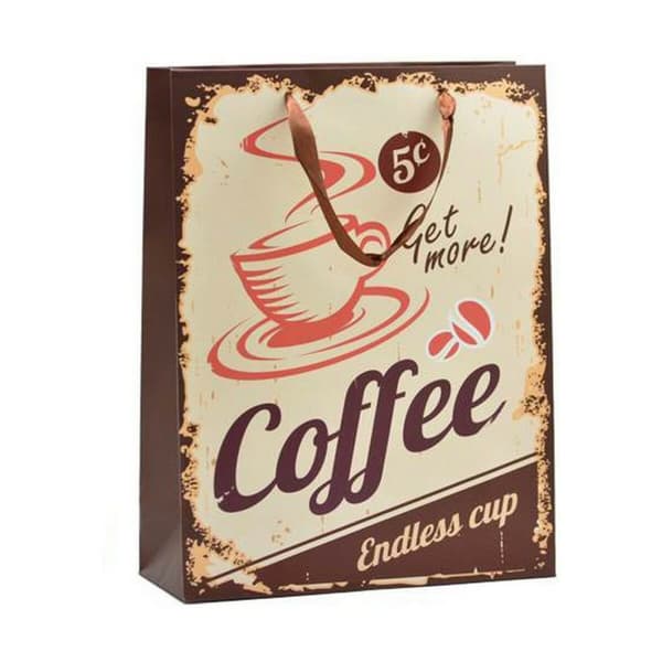Paperikassi Hotdog & Coffee 8,5 x 24 x 18 cm (12 osaa)