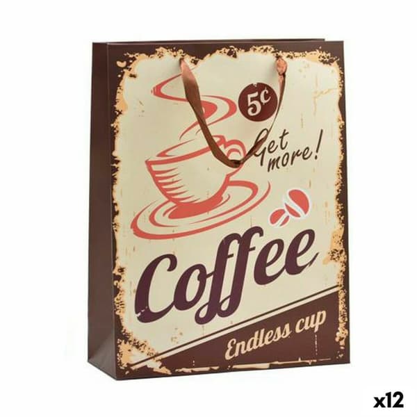 Paperikassi Hotdog & Coffee 8,5 x 24 x 18 cm (12 osaa)