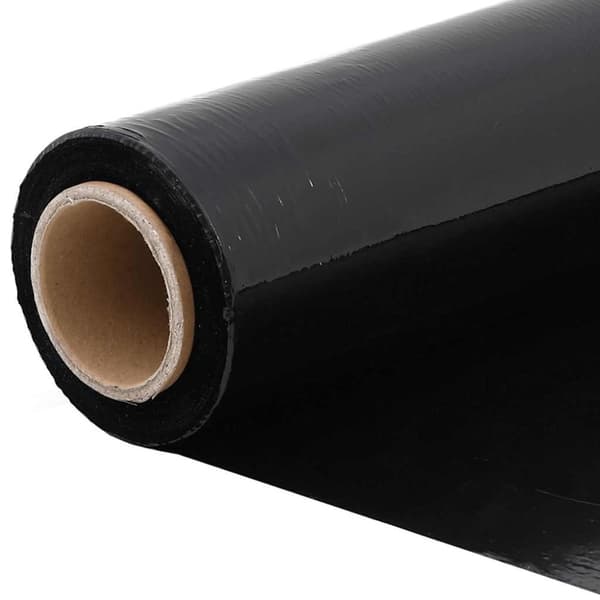 vidaXL Sträckfilm 2 st svart 20 μm 50 cm x 150 m