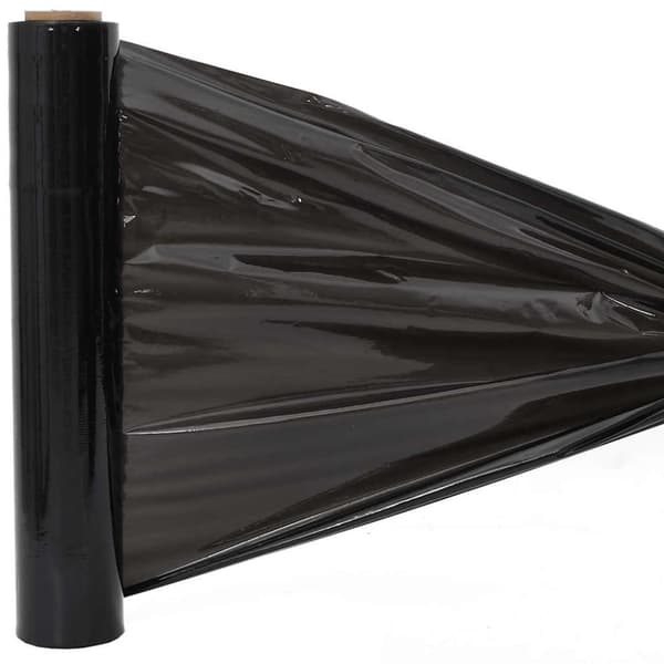vidaXL Sträckfilm 6 st Svart 23 μm 50 cm x 300 m