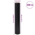 Miniatyrbillede 8 af 8: vidaXL Strækfilm 2 pcs sort 20 μm 50 cm x 300 m