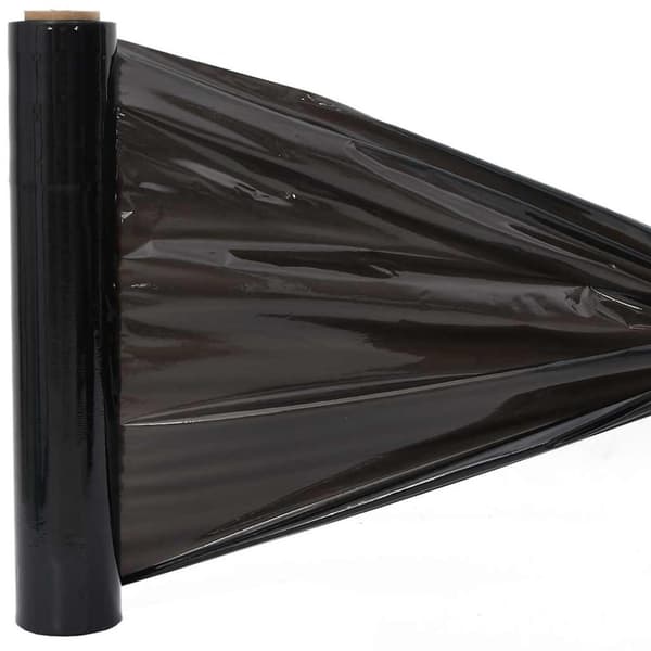 vidaXL Sträckfilm 2 st svart 17 μm 50 cm x 150 m