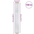Pikkukuva 8 / 8: vidaXL Stretch -kalvo 6 kpl Läpinäkyvä 17 μm 50 cm x 150 m