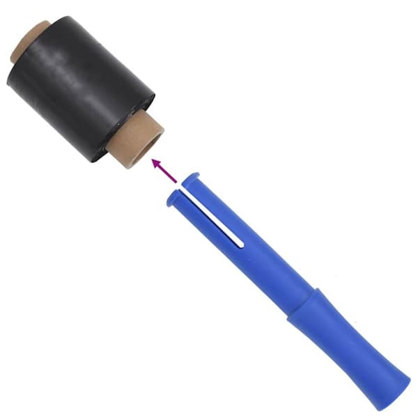 vidaXL Sträckfilm 50 st svart 23 μm 10 cm x 150 m