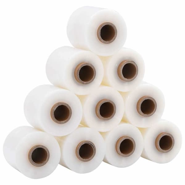 vidaXL Sträckfilm 10 st transparent 23 μm 10 cm x 300 m