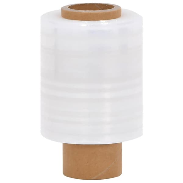 vidaXL Sträckfilm med handtag 10 st transparent 23 μm 10 cm x 150 m