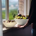 Miniatyrbild 3 av 4: Saladskål - GUZZINI - Tierra - Ø 25 cm - Återvunnet plast - Vit