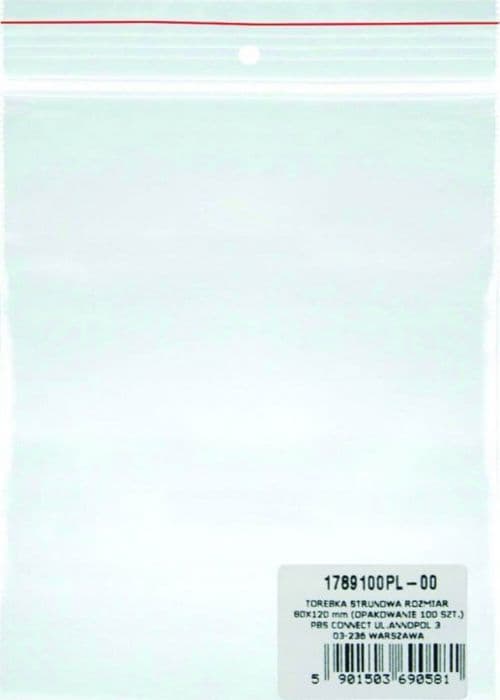 Sachet bulle Kontorsprodukter - 15072215-90 - påse med snörning, LDPE, 80x120mm, 100 st., transparent