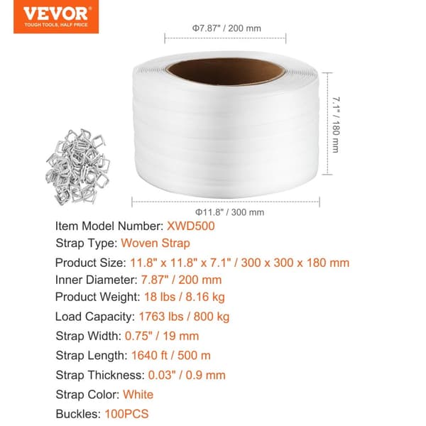 Förpackning Vävd Rem, Tung Belastningskapacitet, Hållbar Design,500m