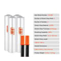 Miniatyrbild 1 av 2: Stretchfilm, 15 tum bred, 4 rullar, 1200 fot lång,15tum 1000fot 4pack