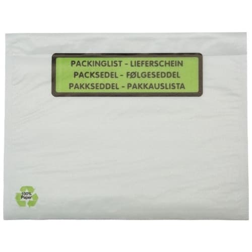 Packsedelskuvert papper C6 tryck 1000/FP