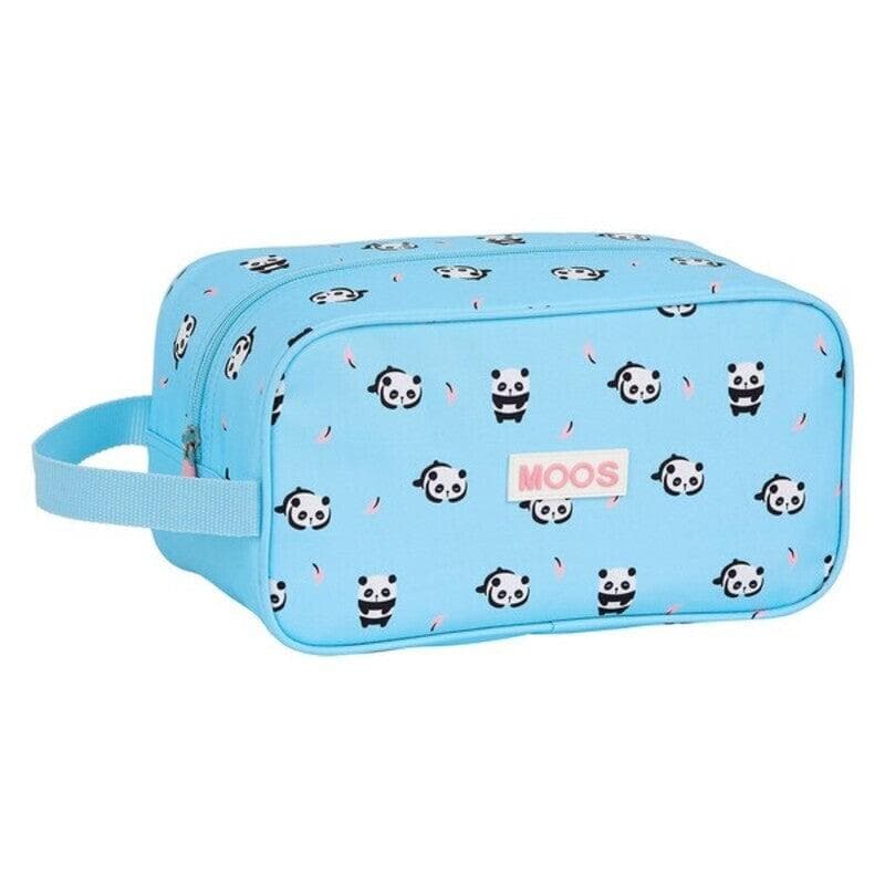 Travel Slipper Holder Moos Polyester Light Blue