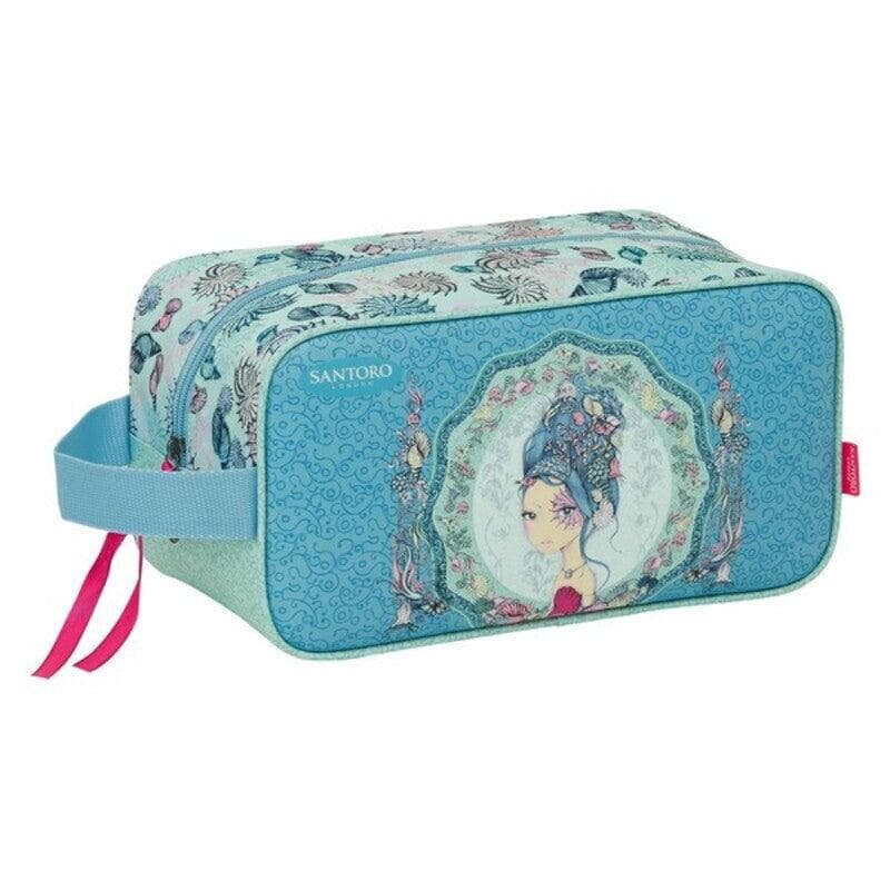 Travel Slipper Holder Santoro Marina Blue Green (29 x 15 x 14 cm)