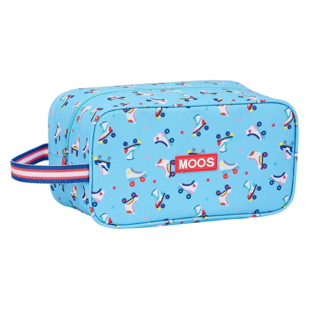 Travel Slipper Holder Rollers Moos Light Blue Multicolour (29 x 15 x 14 cm)