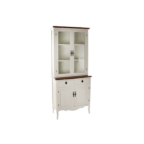 Display Stand DKD Home Decor 86 x 40 x 198 cm Krystal Hvid Plastik Multifarvet Mørkebrun