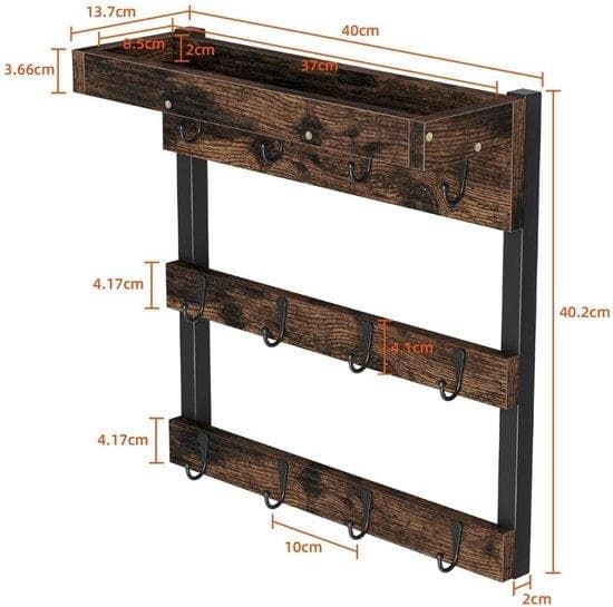 Homesse träväggmontage - Hanging System - Kökskåp - väggplanka - krokar