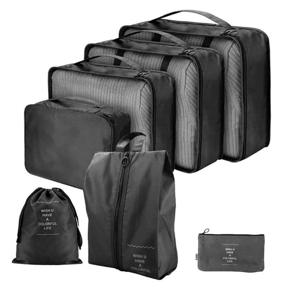Organizer for Koffert - 7 deler - Reisevesker