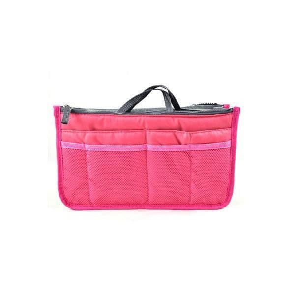 Handväska Organizer 13 fack Fuchsia