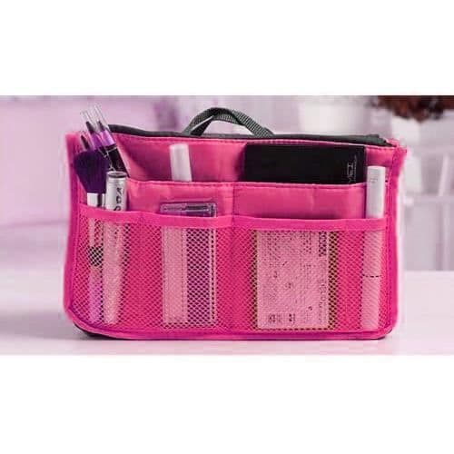 Handväska Organizer 13 fack Fuchsia