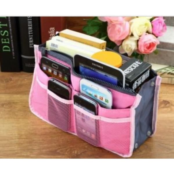 Kvinnor Travel Insert Handväska Organizer Handväska Stor Liner Organizer Tidy Bag Pouch