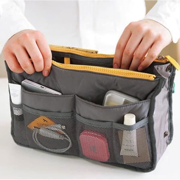 Kvinnor Travel Insert Handväska Organizer Handväska Stor Liner Organizer Tidy Bag Pouch