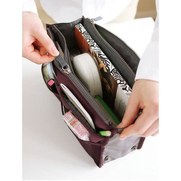 Väskorganisatör - Okänt märke - Röd - Nylon - Storlek 28,5x18x8,5cm