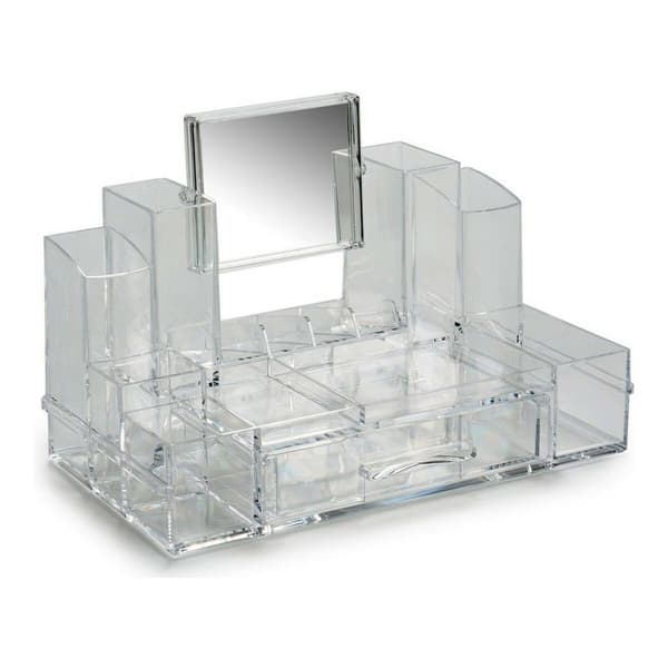 Sminkorganisatören Berilo 6221 Transparent 15,5 x 19,5 x 30 cm