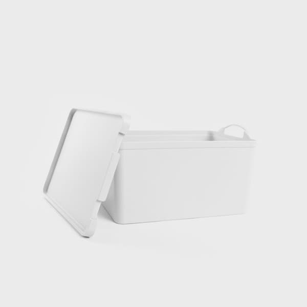 låda | FACILITET | plast med lock | 36x24x20cm | 736278