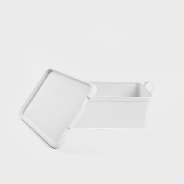 låda | FACILITET | plast med lock | 26x16,5x11,5cm | 736292