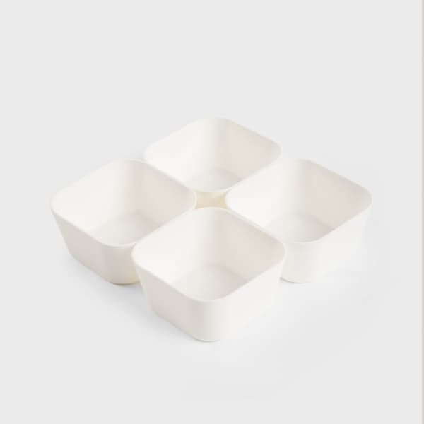 Laatikkosarja | LURDES | muovia 4 kpl. | 8,8x8,8x4,5cm | 736346