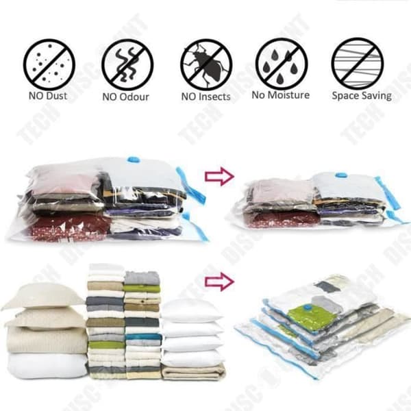 TD® Quiltväska vakuumförvaringsväska kläder kompression quilt kläder kompressionsväska klädstil