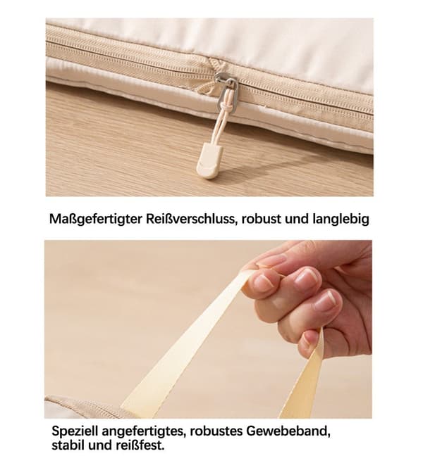 Organizer til kuffert - Pak terninger og tasker 4 stk Beige