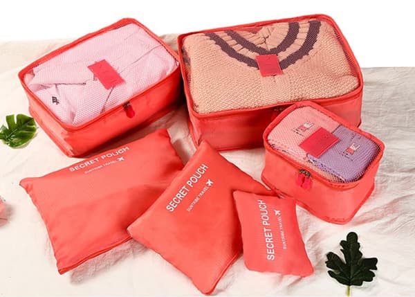 6-Piece Travel Bag Set-Organizer Resväska Waterproof, Luggage Organizer