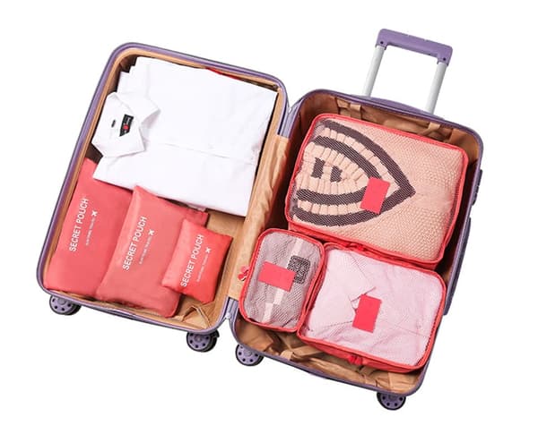 6-Piece Travel Bag Set-Organizer Resväska Waterproof, Luggage Organizer