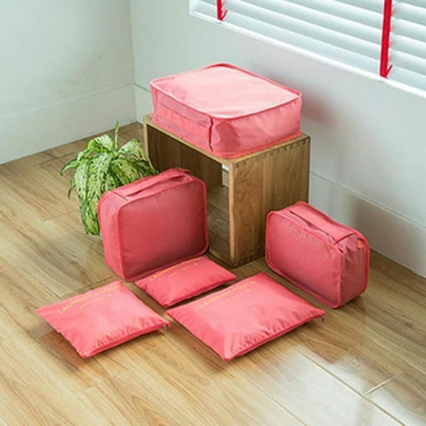 6-Piece Travel Bag Set-Organizer Resväska Waterproof, Luggage Organizer