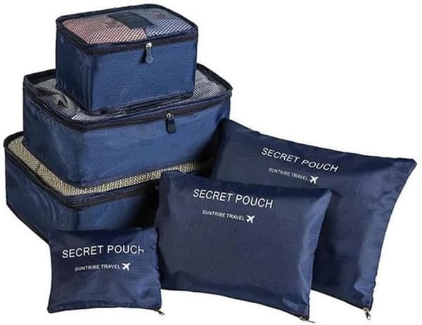 6-Piece Travel Bag Set-Organizer Resväska Waterproof, Luggage Organizer
