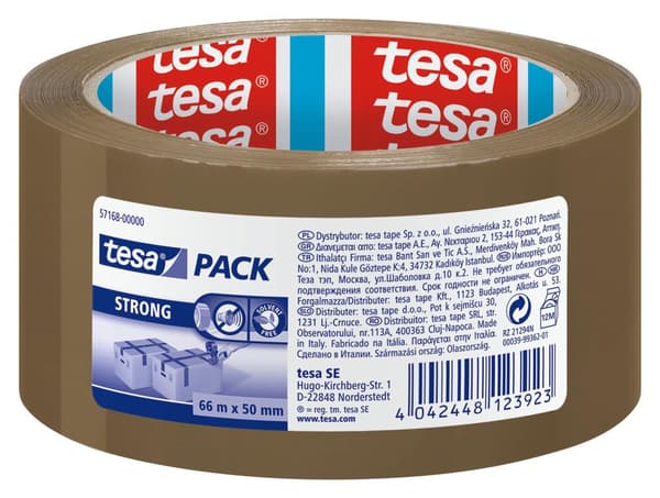 Packtejp TESA Strong 50mmx66m brun 6st