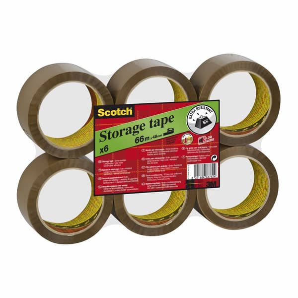 Packtejp SCOTCH 309 PP 50mmx66m brun 6st