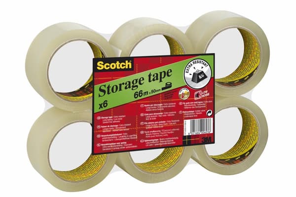 Packtejp SCOTCH PPex tjock 38mmx66m Klar 6st