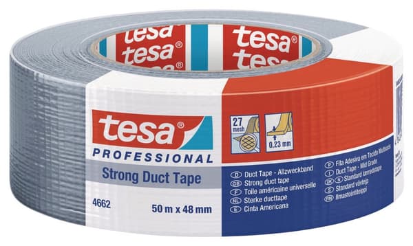 Vävtejp TESA 74662 Strong 48mmx50m silv.