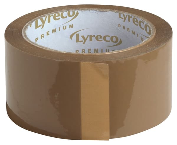 Packtejp LYRECO PP 50mmx66m Brun 6/fp