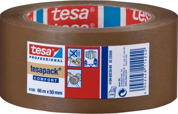 Packtejp TESA 4100 PVC 50mmx66m brun