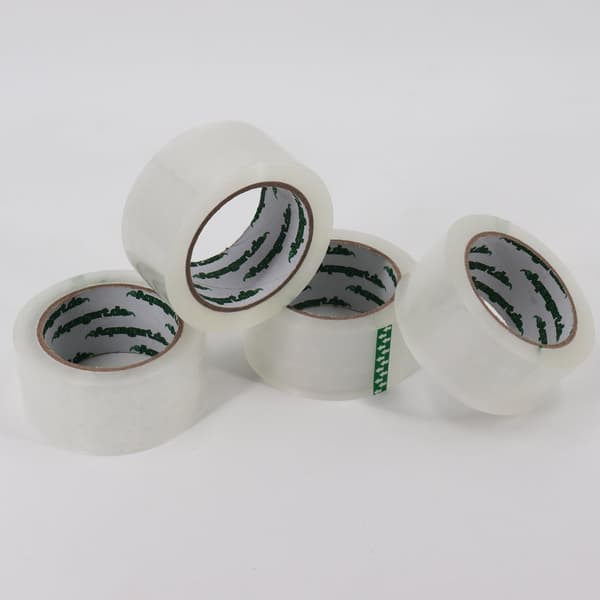 6 x Professionell självhäftande tejp Förpackningstejp extra stark Packtejp 50 mm x 66 m transparent