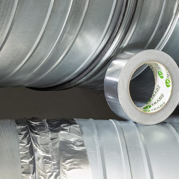 V1 Trade lämmönkestävä alumiiniteippi 48 mm x 10 m - 1 rulla vedenpitävä alumiiniteippi metallipintojen korjaamiseen
