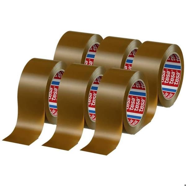tesa tesapack 4124 PVC 04124-00096-00 Förpackningstejp tesapack® 4124 brun (L x B) 66 m x 50 mm 6 st.